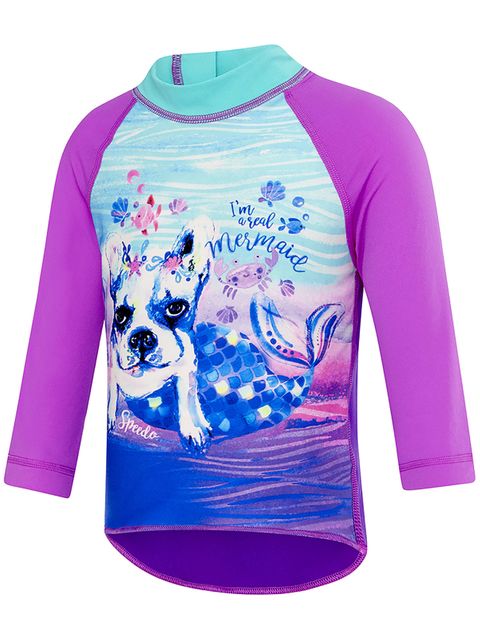 Speedo Real Mermaid Toddler Girls Long Sun Top