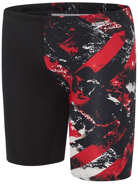 Speedo School Colours Boys Red Wave Jammers