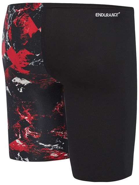 Speedo School Colours Boys Red Wave Jammers