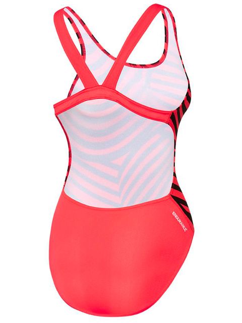 Speedo School Colours Fiery Red Girls One Piece
