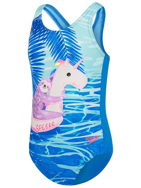 Speedo Slothy Toddler Girls One Piece