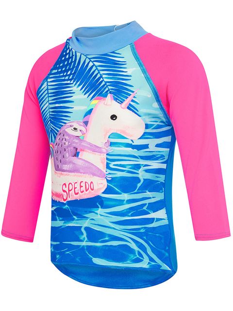 Speedo Slothy Toddler Girls Sun Top