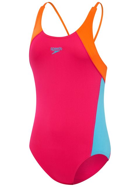 Speedo Splice Cross Back One Piece