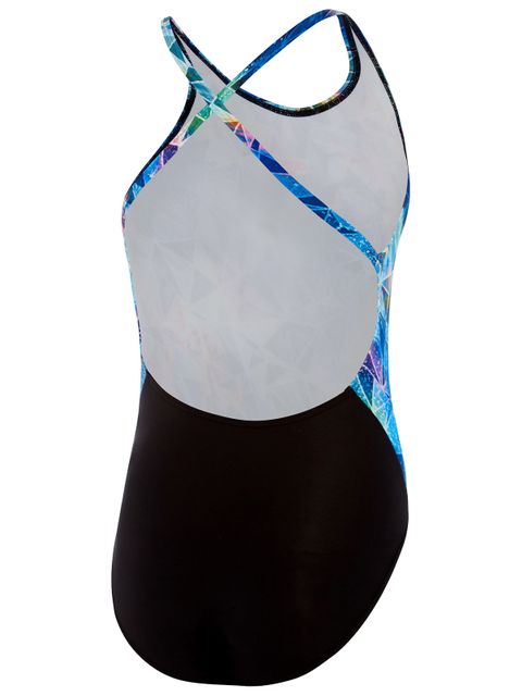 Speedo Star Light Glitch Girls One Piece