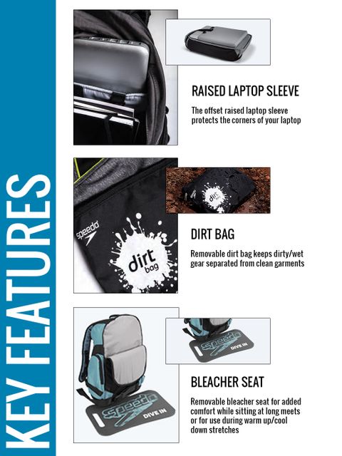 Speedo Teamster Backpack Tie Dye Pink