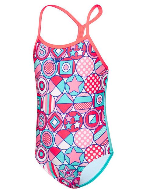 Speedo Theme Park Twin Back Toddler Girls One Piece