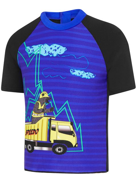 Speedo Trucker Bear Toddler Boys Short Sleeve Sun Top