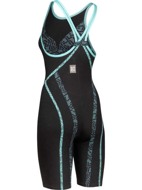 Arena Powerskin Primo Closed Back Kneelength - Black/Teal