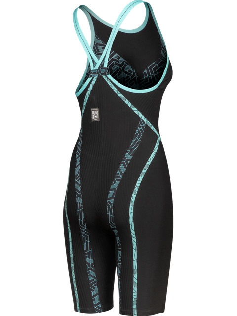 Arena Powerskin Primo Closed Back Kneelength - Black/Teal