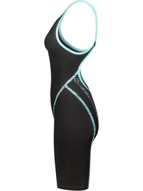 Arena Powerskin Primo Open Back Kneelength - Black/Teal