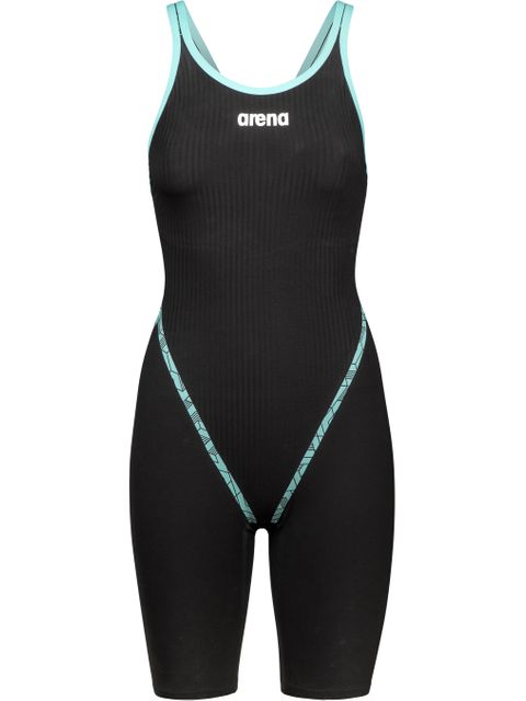 Arena Powerskin Primo Open Back Kneelength - Black/Teal
