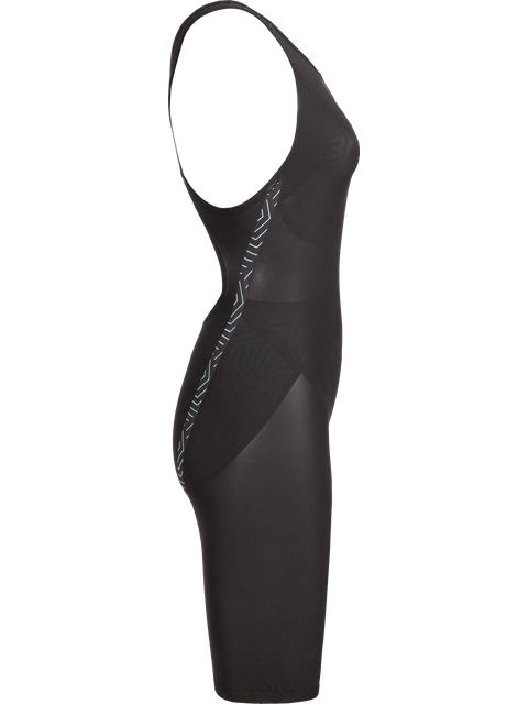 Arena Powerskin Veloce Openback Kneeskin - Black/Teal