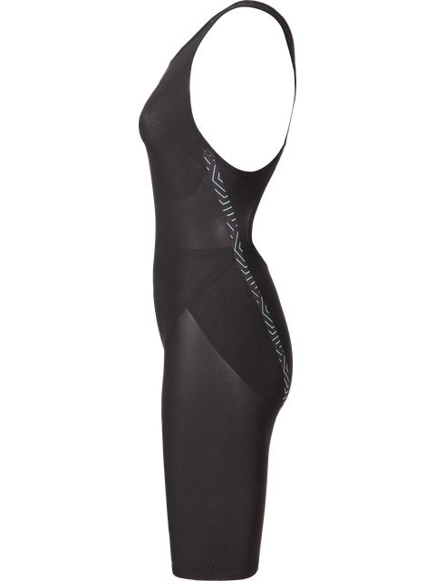 Arena Powerskin Veloce Openback Kneeskin - Black/Teal