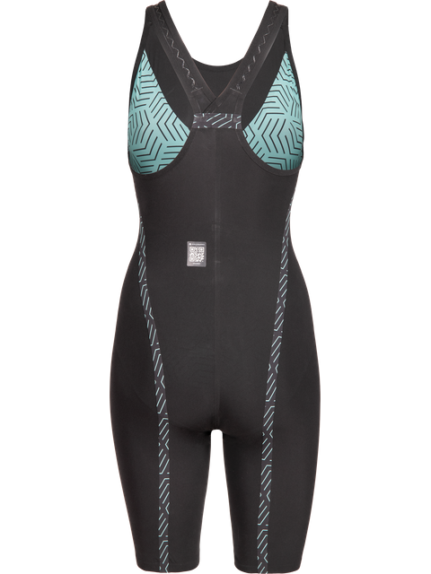 Arena Powerskin Veloce Closedback Kneeskin - Black/Teal