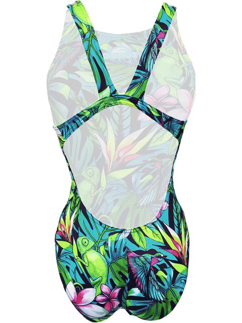 Turbo Wide Strap One Piece - Jungle Bird