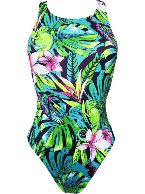 Turbo Wide Strap One Piece - Jungle Bird