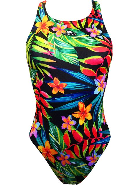 Turbo Wide Strap One Piece - Vibrant Jungle