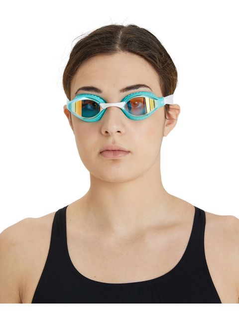 Arena Airspeed Goggles - Yellow Mirror/Turquoise