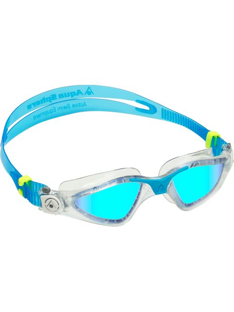 Aqua Sphere Kayenne Goggles - Blue Titanium Mirror/Clear/Turquoise