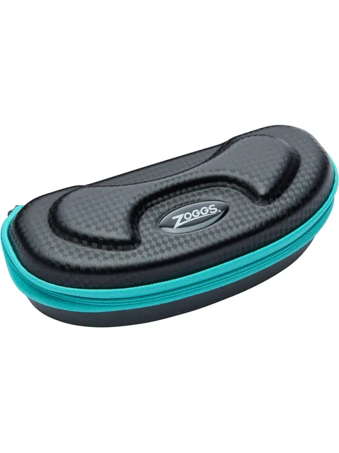 Zoggs Elite Goggle Case - Black/Turquoise