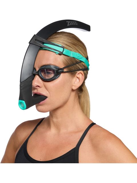 Zoggs Hydro Focus Snorkel - Black/Turquoise