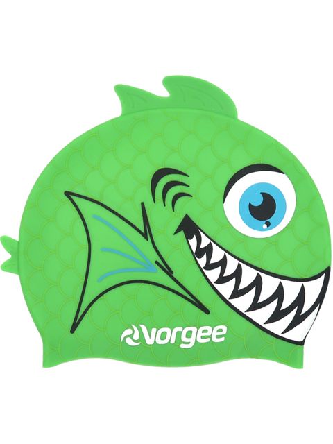 Vorgee Fishhead Swim Cap - Piranha Green