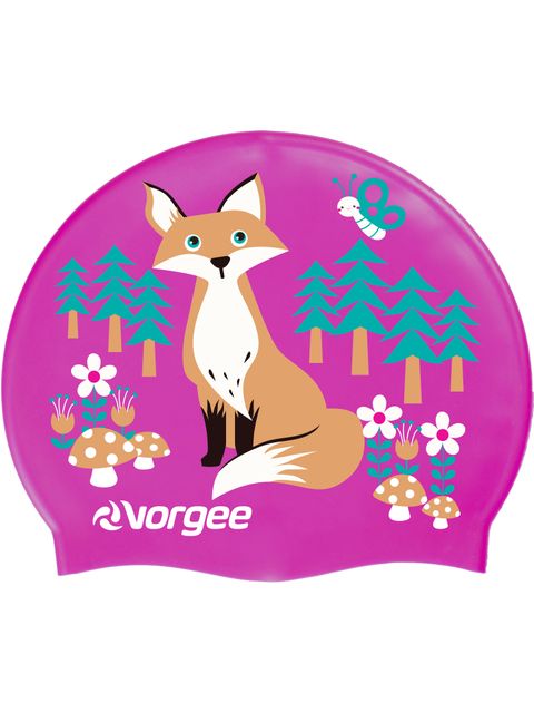 Vorgee Fox Junior Silicone Swim Cap