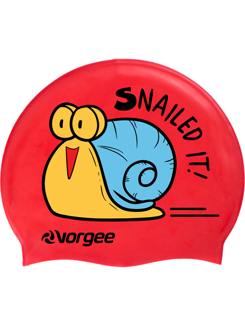 Vorgee Junior Character Swim Cap - Snailed It