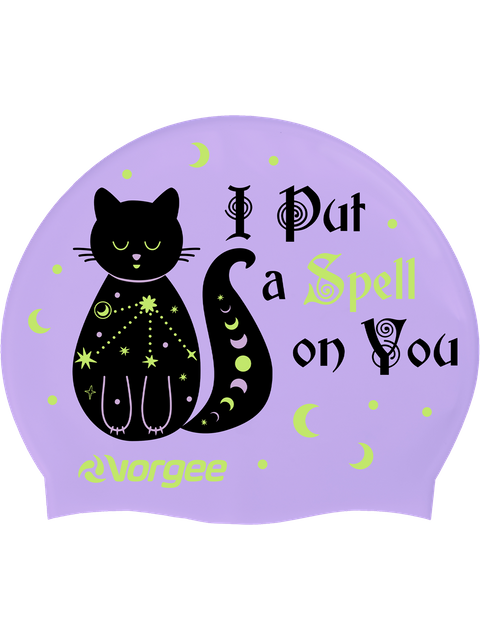 Vorgee Miss Glamour Swim Cap - Black Cat