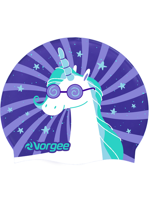 Vorgee Miss Glamour Swim Cap - Groovy Unicorn