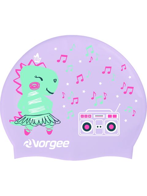 Vorgee Junior Character Swim Cap - Dancing Dino