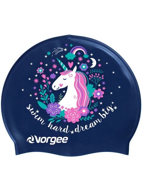 Vorgee Unicorn Silicone Swim Cap