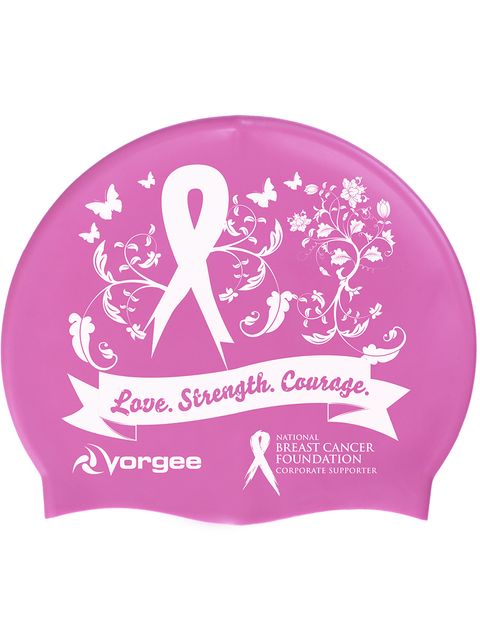 Vorgee Swim Cap - Love Strength Courage NBCF