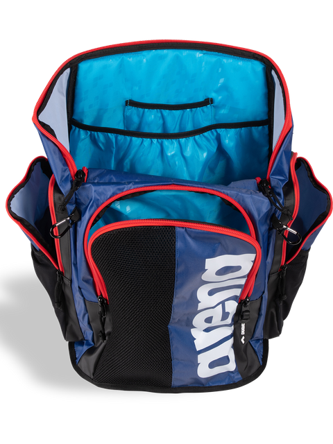 Arena Spiky 3 Backpack 45L - Navy/Red/White