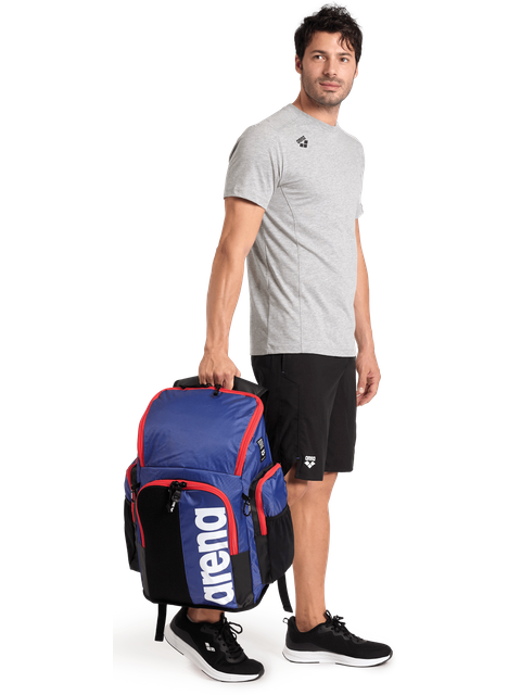 Arena Spiky 3 Backpack 45L - Navy/Red/White