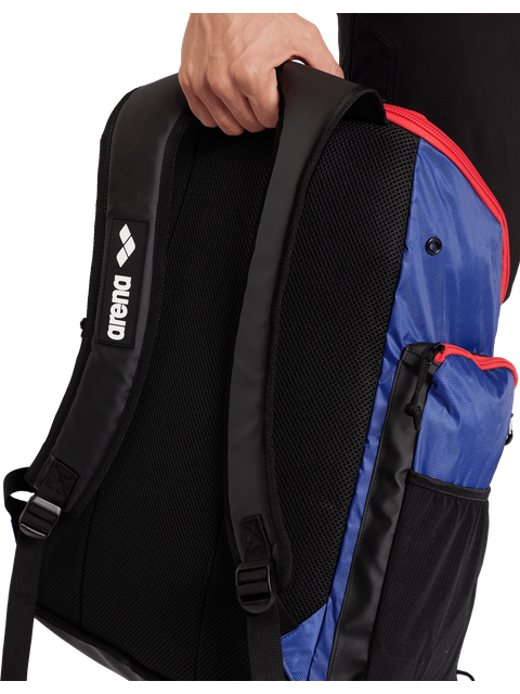 Arena Spiky 3 Backpack 45L - Navy/Red/White