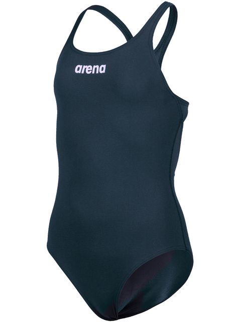 Arena Solid Swim Pro One Piece Girls - Navy/White