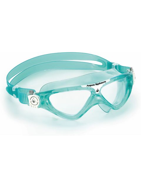 Aqua Sphere Vista Junior Swim Mask - Clear/Green/White
