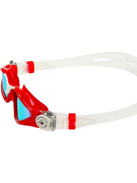 Aqua Sphere Kayenne Goggles Compact Fit - Blue Titanium Mirror/Red/White