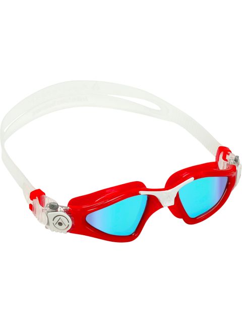 Aqua Sphere Kayenne Goggles Compact Fit - Blue Titanium Mirror/Red/White