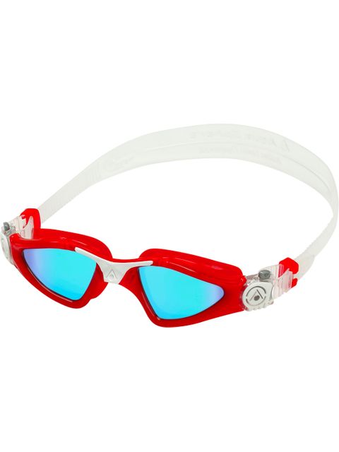 Aqua Sphere Kayenne Goggles Compact Fit - Blue Titanium Mirror/Red/White