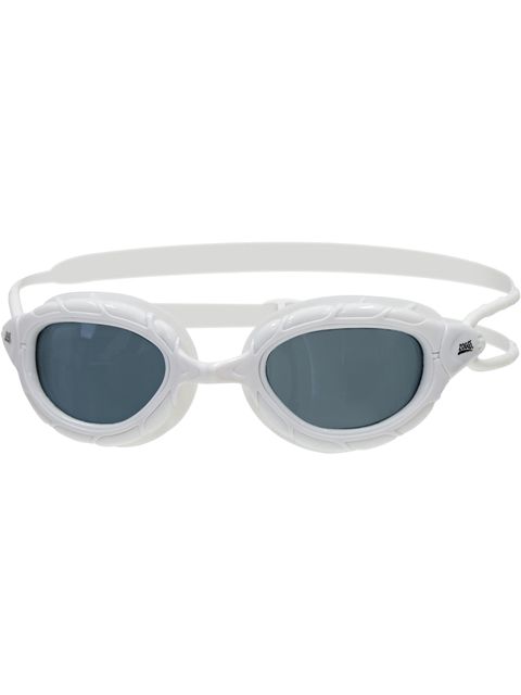 Zoggs Predator Goggles Small Fit - Smoke/White/White