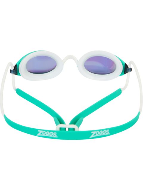 Zoggs Fusion Air Titanium Goggles - Green Mirror/Turquoise/White