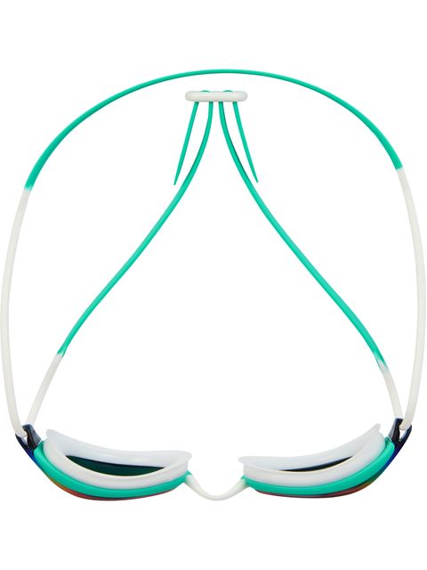 Zoggs Fusion Air Titanium Goggles - Green Mirror/Turquoise/White
