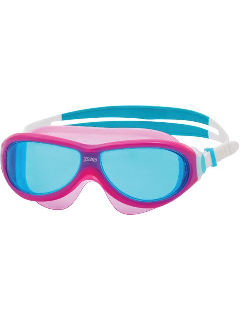 Zoggs Phantom Junior Swim Mask - Blue Tint/Pink/White