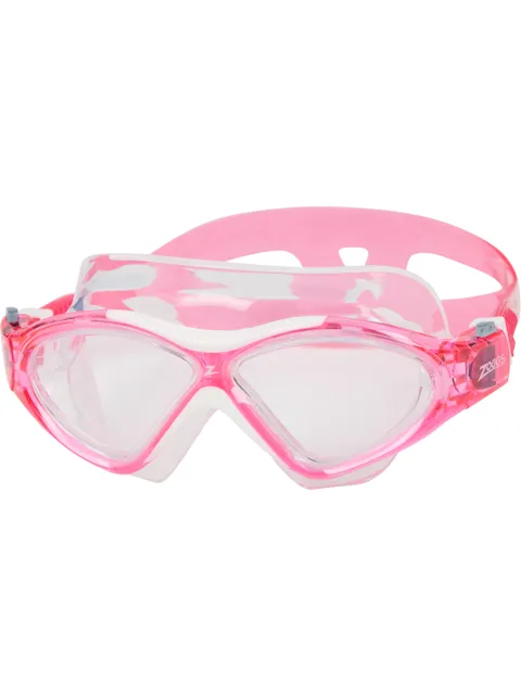 Zoggs Super Seal Junior Swim Mask - Clear/Pink/White