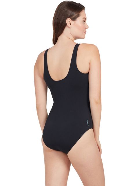 Zoggs Suffolk Concealed Underwire One Piece - Grey/White