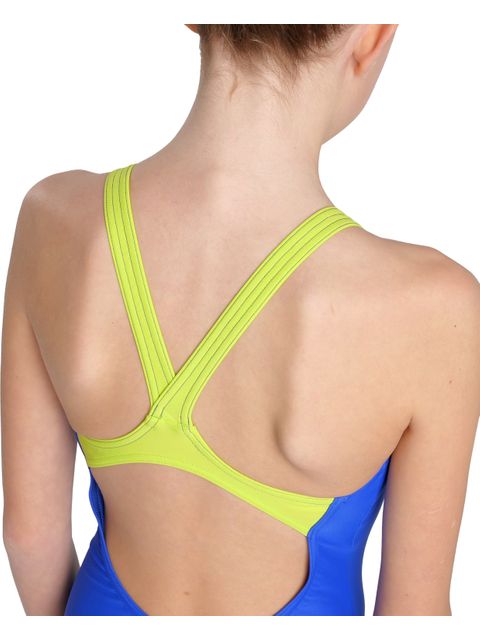 Arena V-Back One Piece - Graphic Blue/Yellow