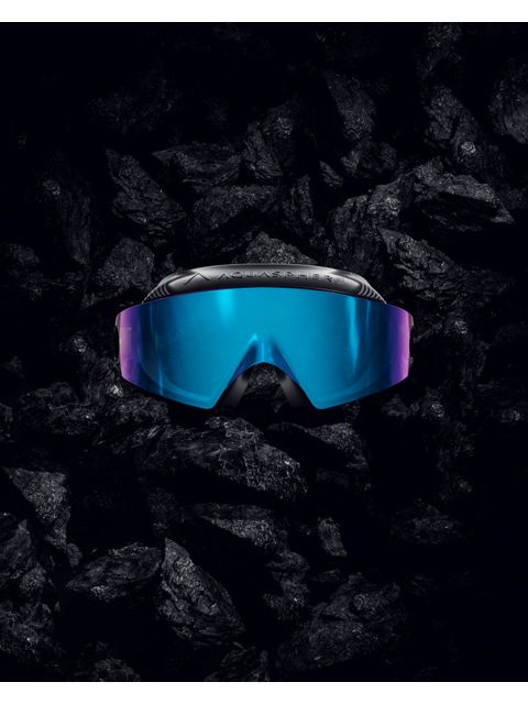 Aqua Sphere Defy Ultra Swim Mask - Indigo Titanium Mirror/Black/Yellow