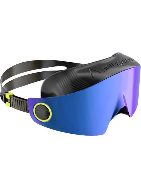 Aqua Sphere Defy Ultra Swim Mask - Indigo Titanium Mirror/Black/Yellow